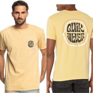 NWT Quicksilver Mile High men’s yellow t-shirt Medium